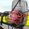Metal Front Handlebar Bicycles Basket Mountain Bike Folding Hanging Basket with Removable Liner Bag Bike Accessories