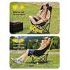 Extra Thick Outdoor Moon Chair: Portable Recliner & Fishing Stool