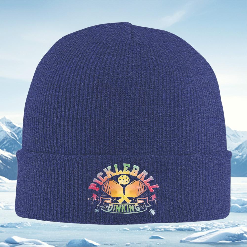 

Pickleball paddles dinking fun sports play Men Women Unisex Knitted Hat Beanie Pullover Cap Winter Thermal Warm Christmas Outdoo
