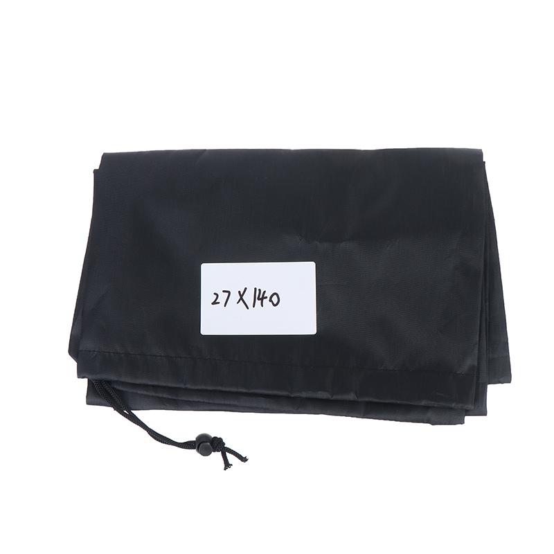 Long Strip Waterproof Drawstring Bag Black Oxford Fabric Storage Pouch for Yoga Mat Cool Mat Carpet Yoga Enthusiasts Fitness Use