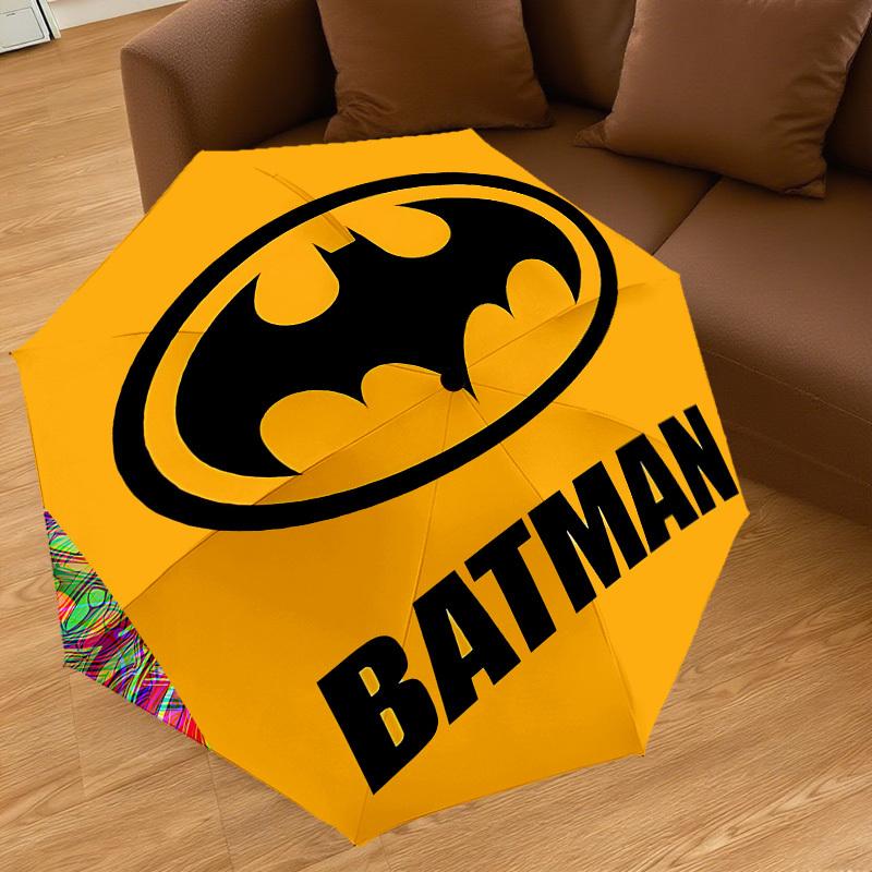 1PC Warner Batman Umbrella-8-Rib Reinforced, Automatic Open, Lightweight & Durable-A67