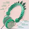 Cute Dinosaur Cartoon Kids Boys Wired Headphone Headset With Microphone