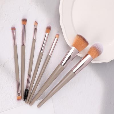 7Pcs Makeup Brushes Set Face Eyes Make Up Brush Eyelash Eyeshadow Eyebrow Eyeliner Foundation Powder Blush Highlight Lips Brush