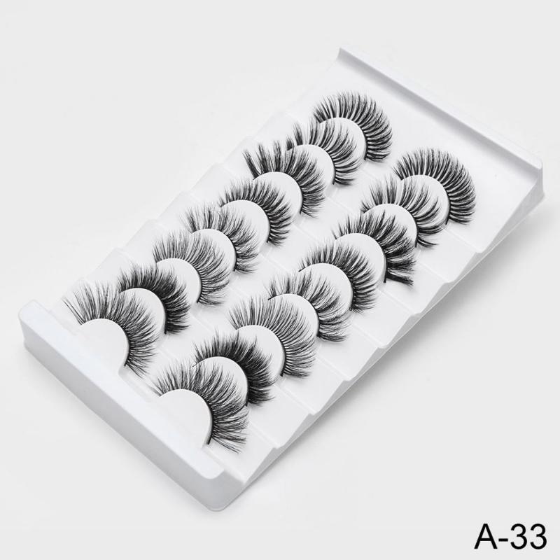 Fluffy Lashes 8/5pairs Eyelash Extensions De Cils Makeup Beauty False Eyelashes Wholesale Lashes Natural Wispy Lash-lifting