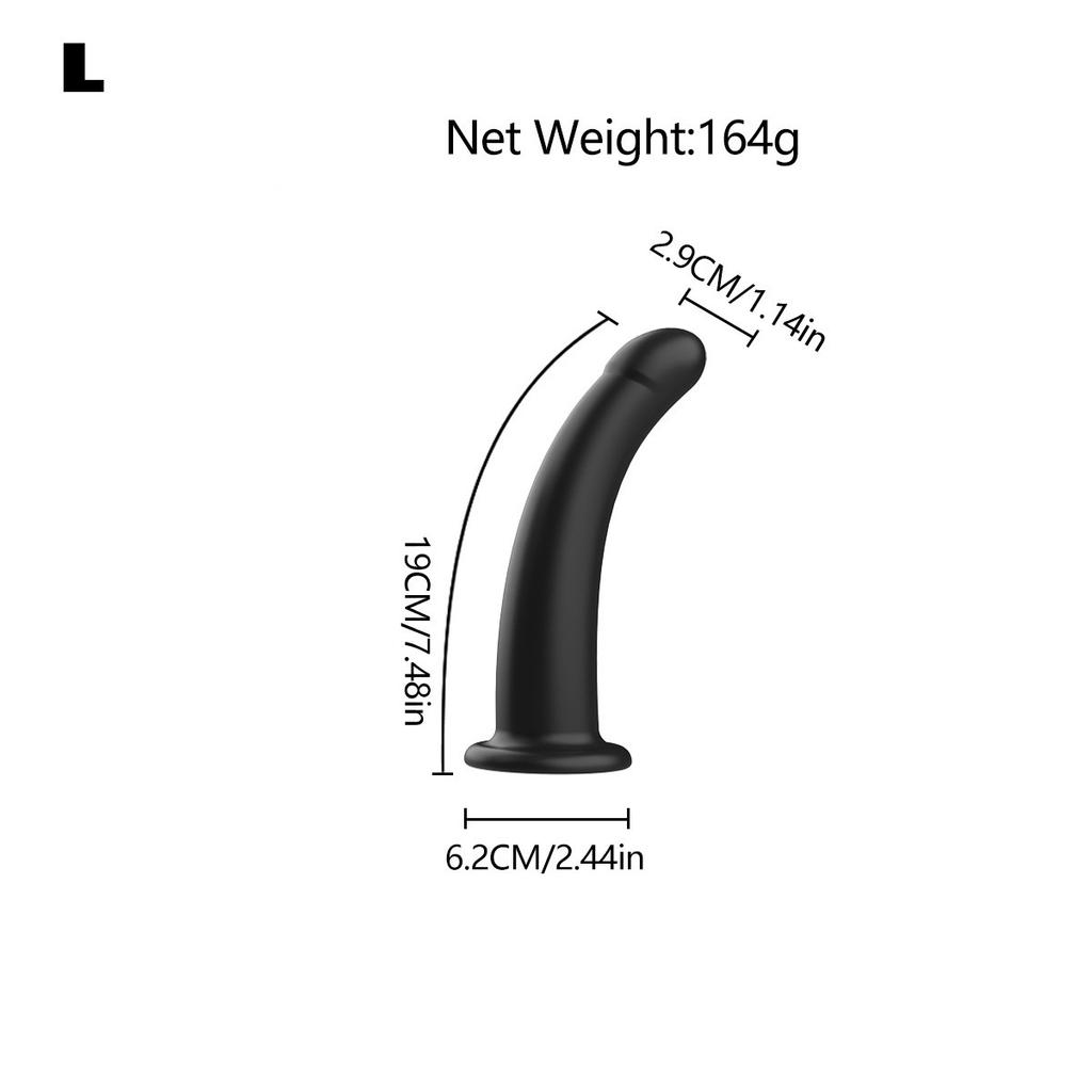 Adjustable Silicone Strap On Harness with Slim Dildo Set, Beginner Pegging Dildo Panties for Women Men Couples, Soft Purple Stra