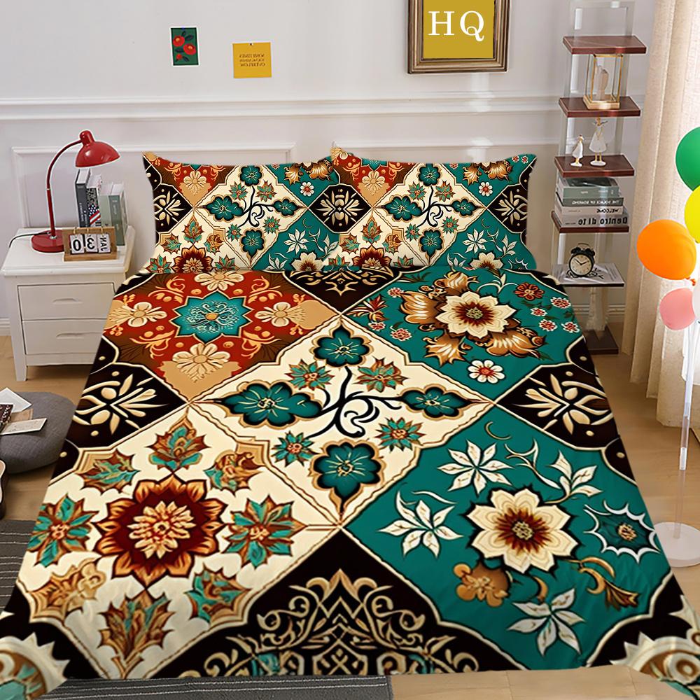 Casa Biancheria da letto 3D Stampa Paisley di alta qualità Donna Misura King Decorazione Camera da letto Set Copripiumino Copriletto