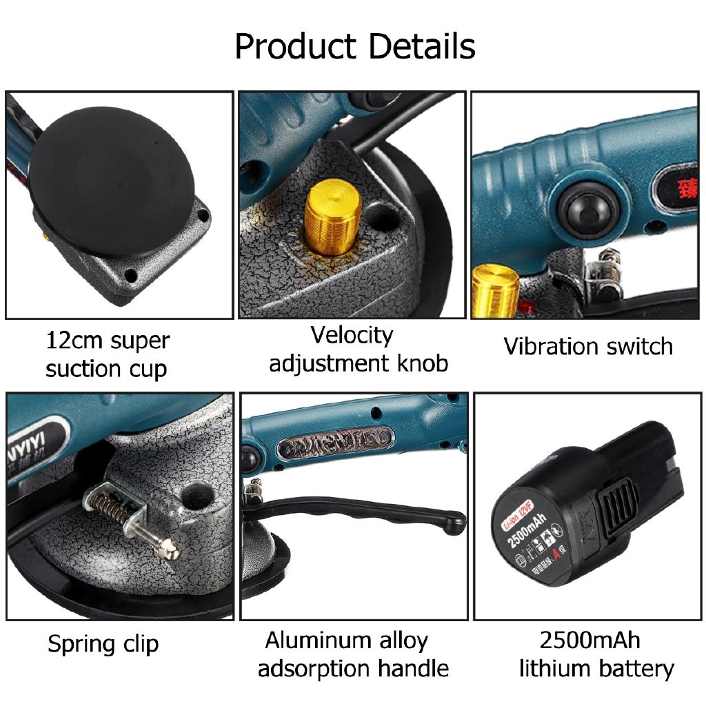 100x100cm Floor Plaster Machine Tile Laying with Automatic Floor Vibrator Leveling Tool For Tiles Portable Tile Vibrator