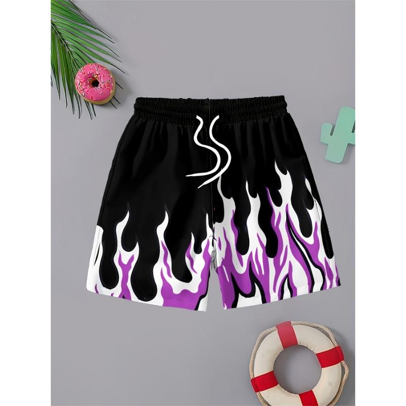 Summer 3D printed beach casual pants M