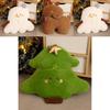 Christmas Plush Pillow With Snowman Reindeer Christmas Tree For Holiday Home Decor