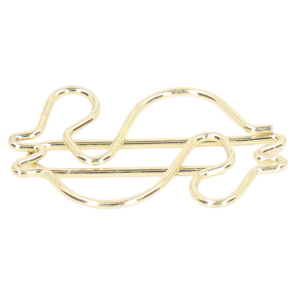 50Pcs Dollar Shape Gold Paper Clips Gold Small Paper Clips Cute Paper Clips Document Organization