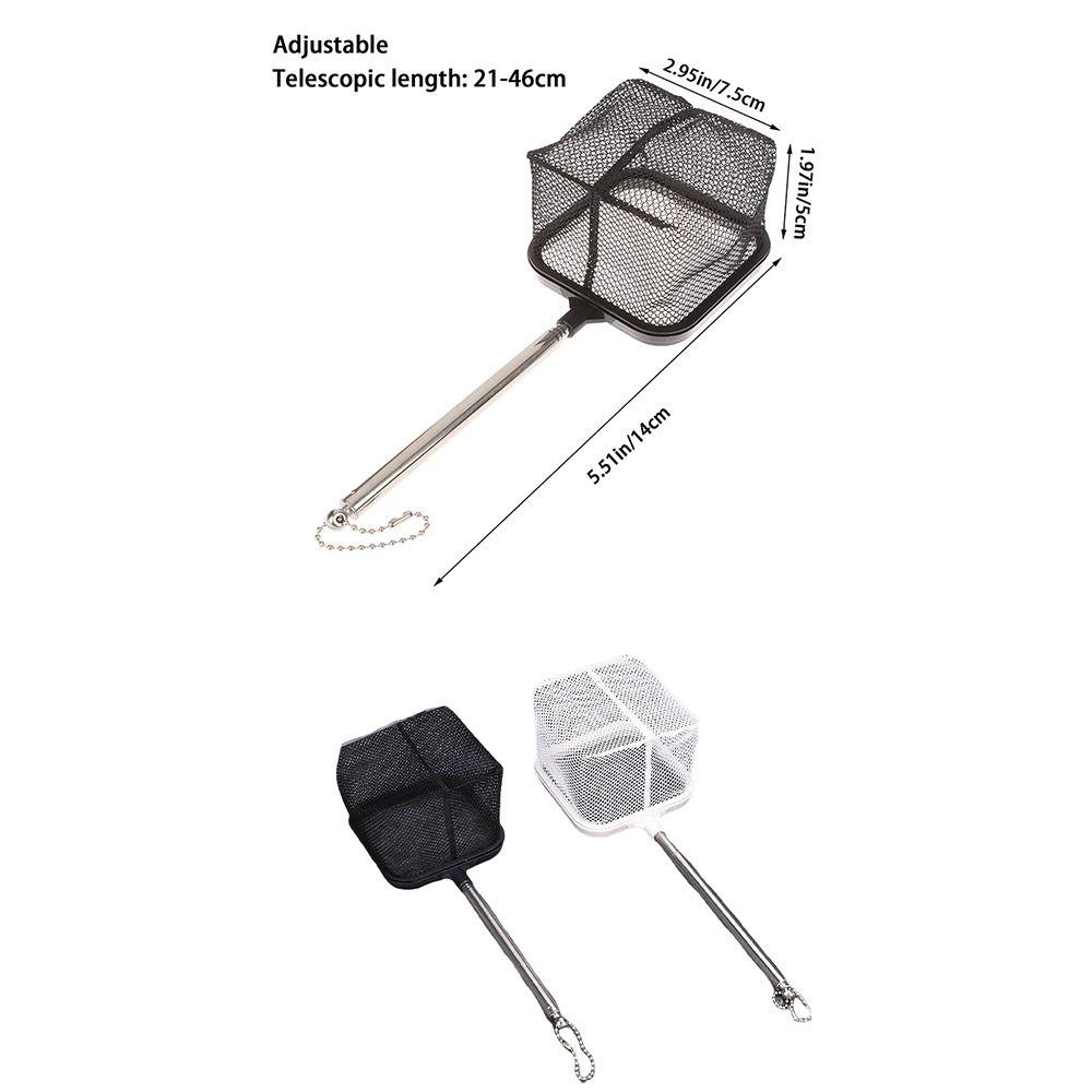 Long Handle Fishing Shrimp Net Extendable Fish Tank Cleaning Net  Aquarium Fish Tank Cleaner Tool