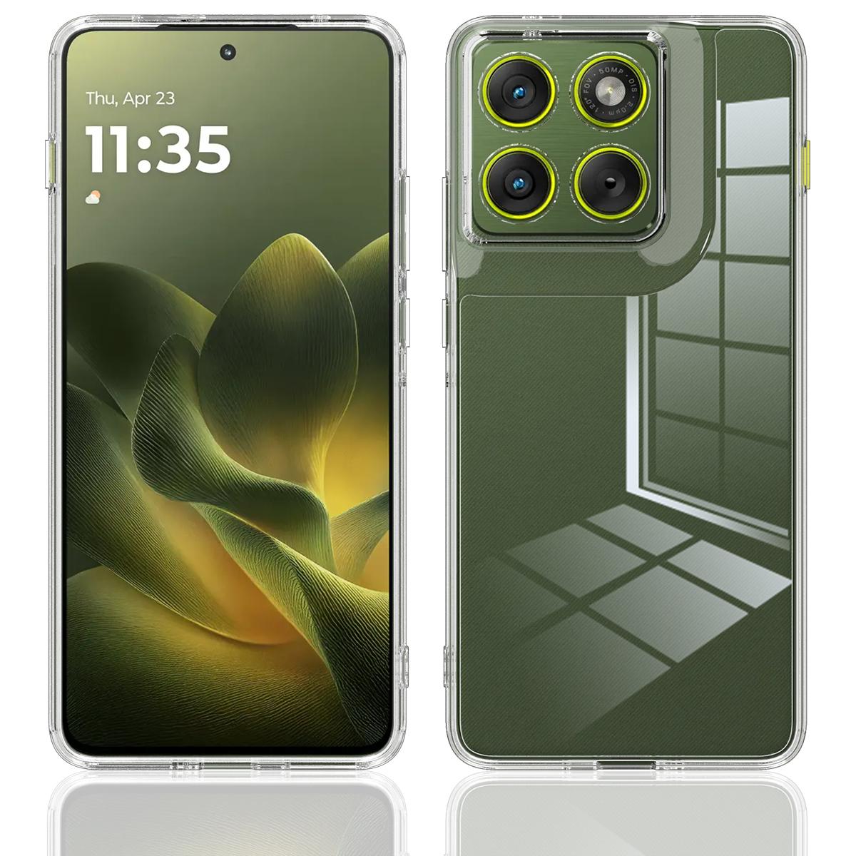 

Прозрачный чехол для Motorola Edge 70 5G/moto X70 Air, противоударная задняя крышка из ТПУ+Акрила