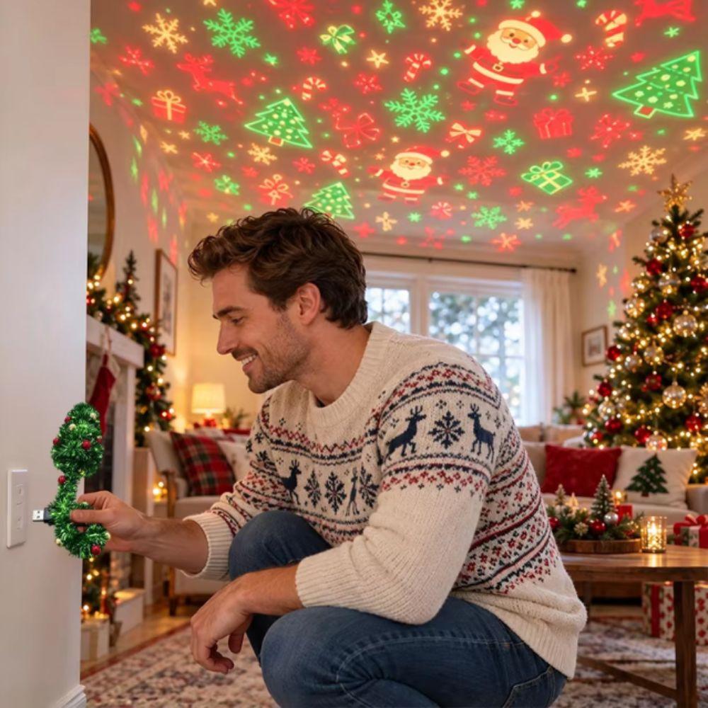 HD Ceiling Projector 6 Festive Scenes Projection Light DIY Night Lamp Home