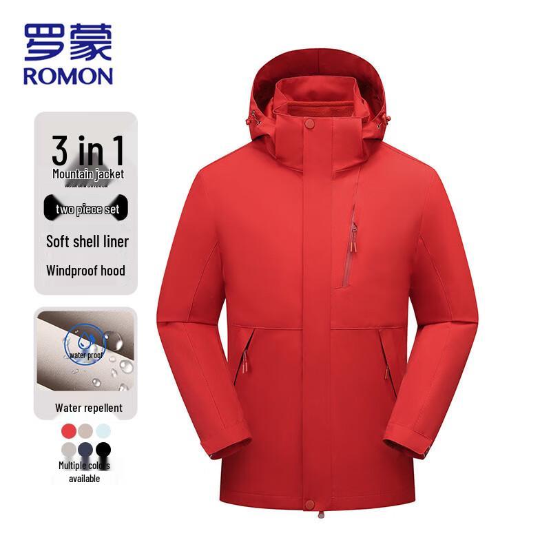 ROMON 3-in-1 Couple s Outdoor Winter Jacket 4XL