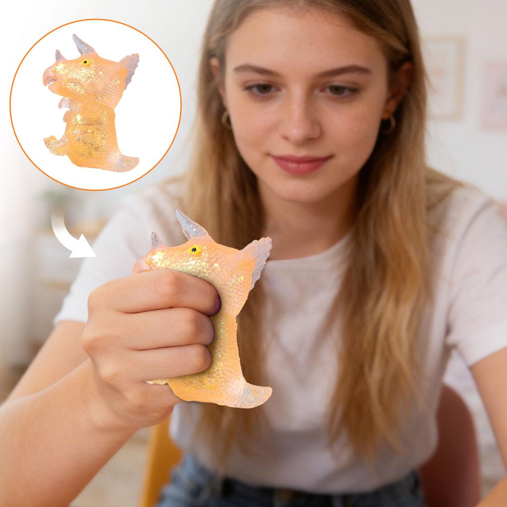Dinosaur Stress-relieving Toy, Cute Stress-relieving Toy, A Therapeutic Gift.