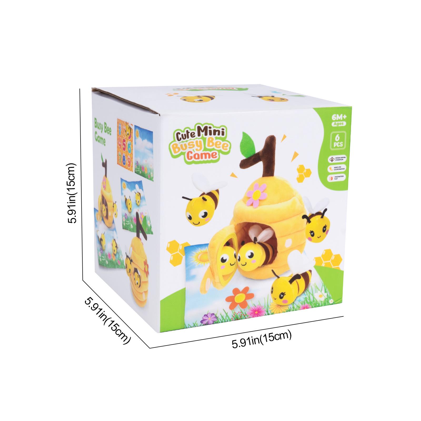 

Bee Plush Doll Storage House - Baby Sensory Cognitive Squeeze Ball Toy
