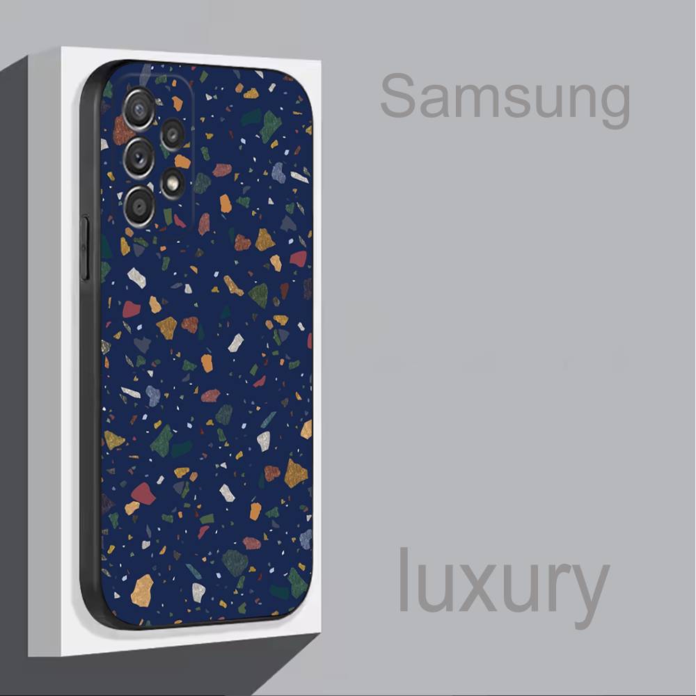 

Терраццо Абстракции Черепаха Чехол для Телефона Для Samsung S 9,10,21,30,22,23,24,25,Ultra,Plus,Lite,FE,4,5G Черный Мягкий Точный SamsungS22plus5G