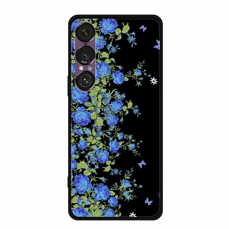 Pro pouzdro na telefon Sony Xperia 1 VII 2025 Kreslené kočky TPU Měkké černé silikonové zadní krycí pouzdro Pro Sony Xperia 1VII 6.5" Pouzdro Funda