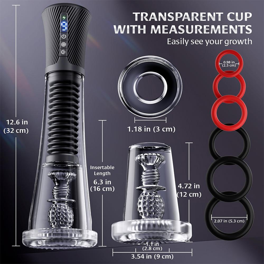 Smart AI App Control Automatic Sucking Male Masturbator Pussy Pleasure Penis Pump Vibrating Spring Power Suction Sex Machine