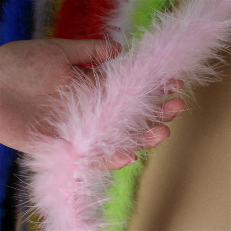 2 Meter dicke, flauschige Feder, weicher Federbesatz, Streifen für Hochzeit, Party, Kostüm, Bühne, Cosplay, DIY-Dekoration