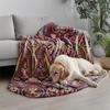 Colorful Ethnic Pattern Microfiber Flannel Cover Blanket Bedroom Living Room Sofa Soft And Comfortable Home Decoration