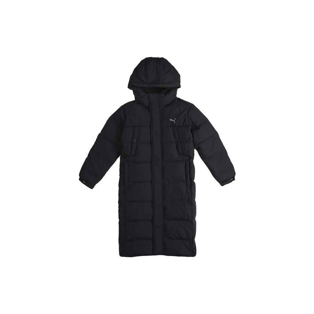 Puma Classic Long Hooded Down Jacket Men Outerwear Black 928651-01