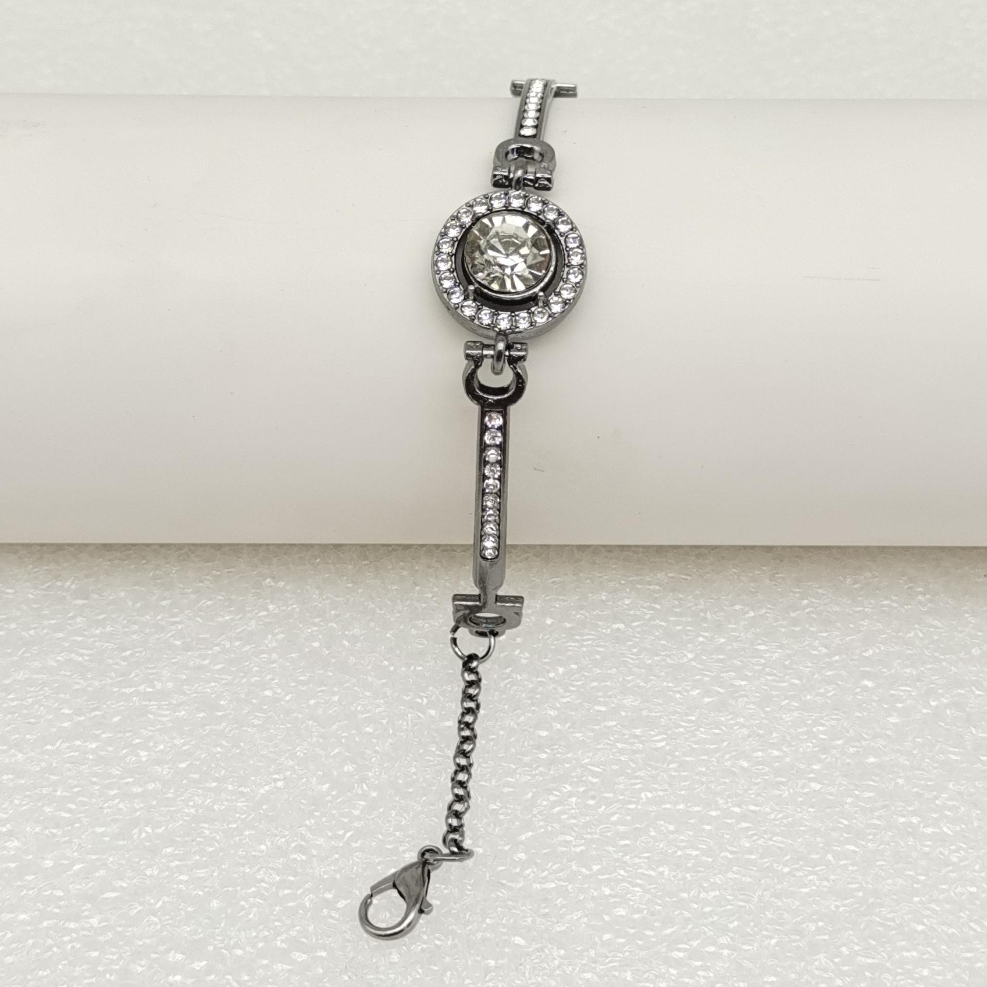 Женский сверкающий браслет с бриллиантами и цирконами в корейском стиле - Простой, универсальный и элегантный.