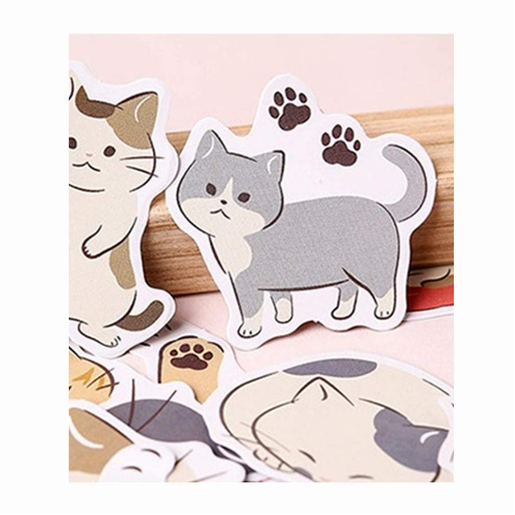 Cat Flake 95 Stickers Extras Large Cute Sticker Cat Illustrations Za-Bi Stickers, Stickers, + / Capacity, Realistic, Schedule, Planner, Album, Deco,