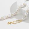 Salircon Elegant Baroque Imitation Pearl Beaded Choker Necklace Fashion Romantic Clavicle Necklace Charm Wedding Women's Jewelry