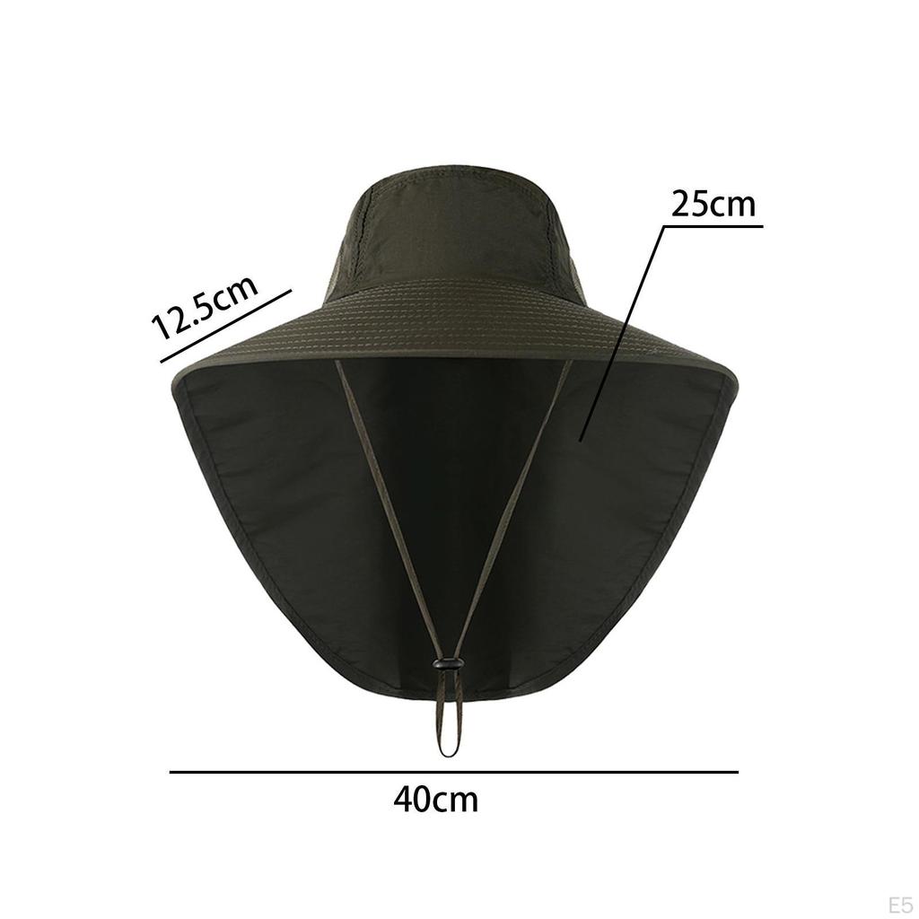 Bucket Hats Wide Brim with Neck Flap Ear ion Mesh Breathable for Women