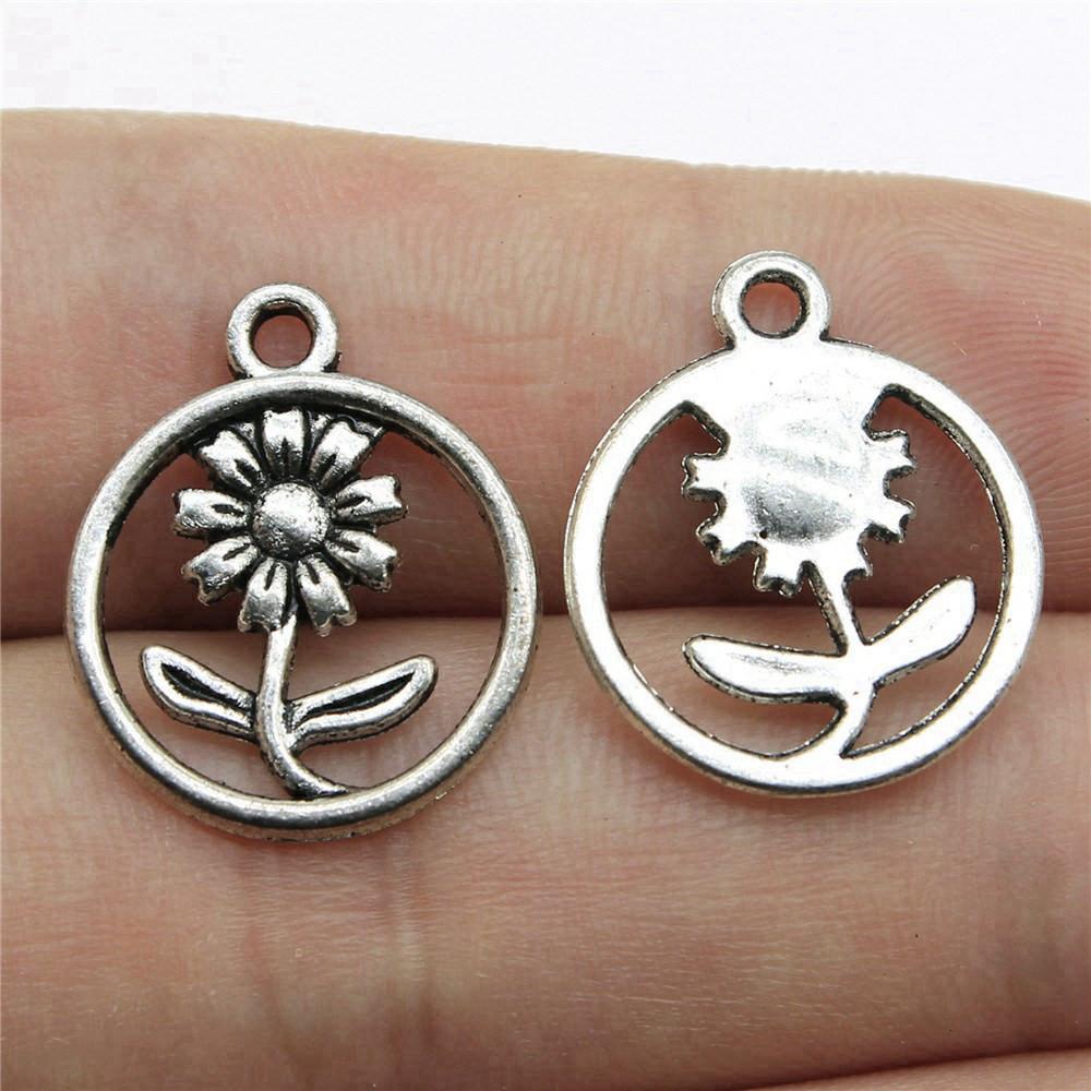 Rose Lotus Charms Pendant Boys Jewellery Bulk Cool Things