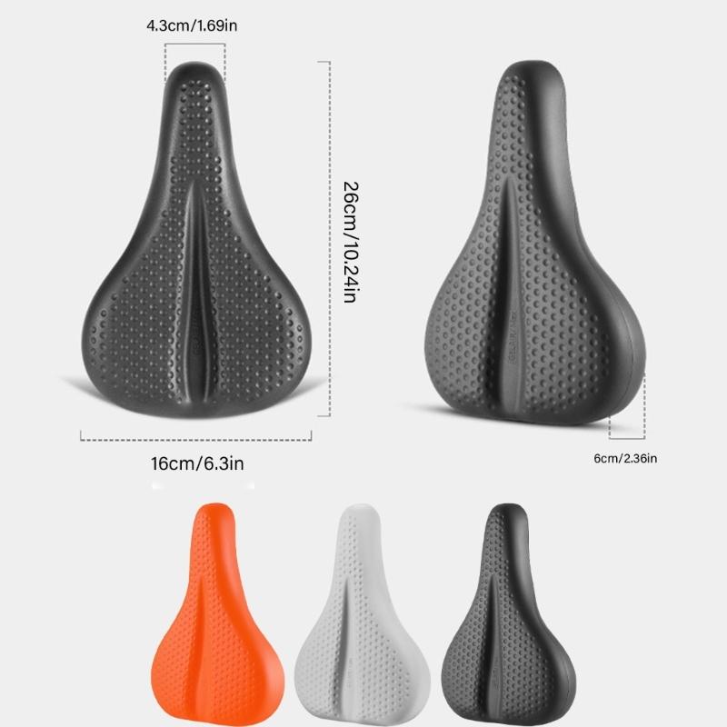 Hollows Out Bike Seats Cushions Shock Absorption Bicycles Silicones Cushions Seats for Long Distances Cycling