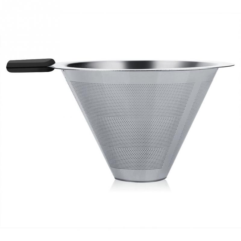 Manuelle Handtropfkaffeemaschine aus Glas mit Edelstahlfilter