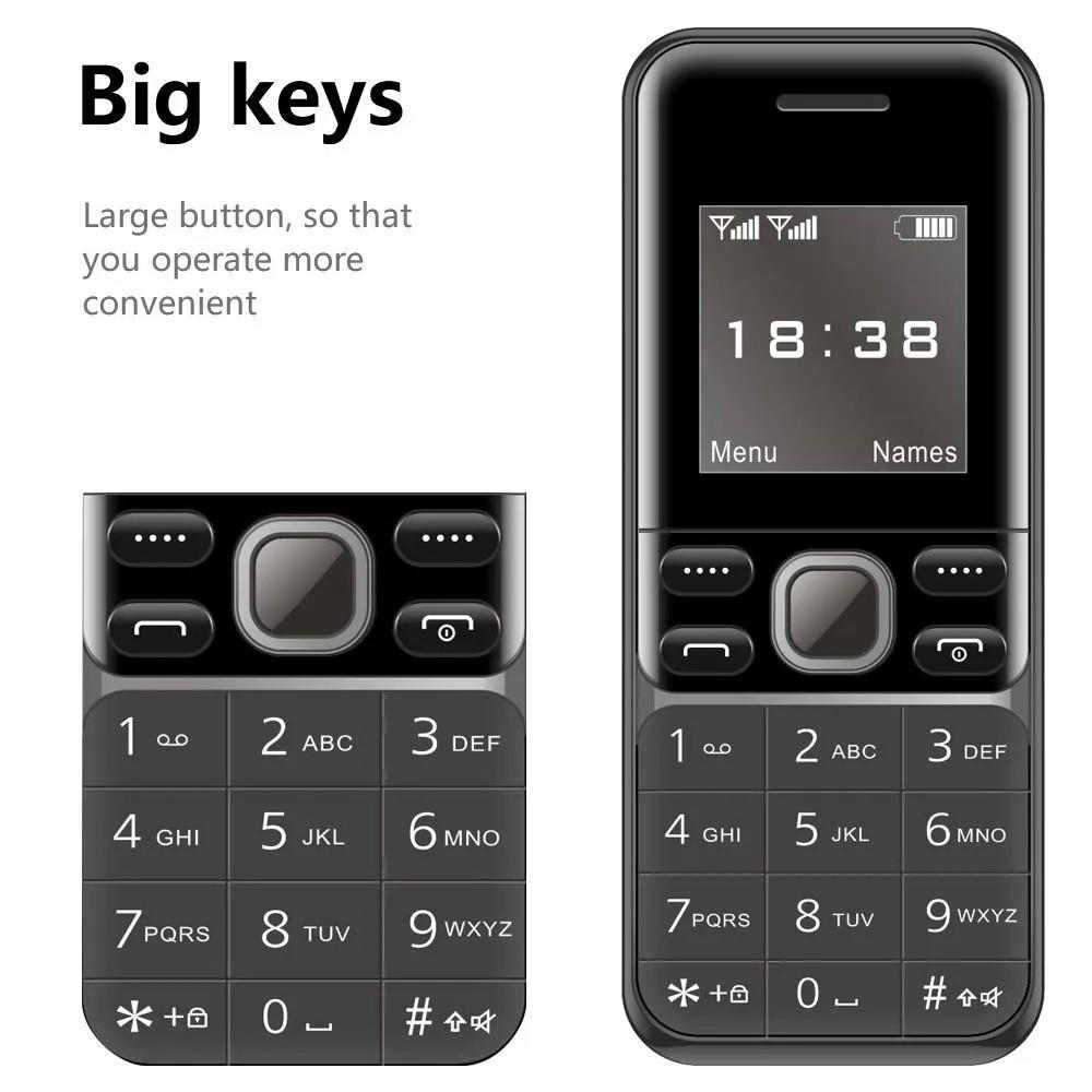 

BM333 1.54-Inch Dual SIM Standby Cell Phone Portable Mini Bar Phone Silver
