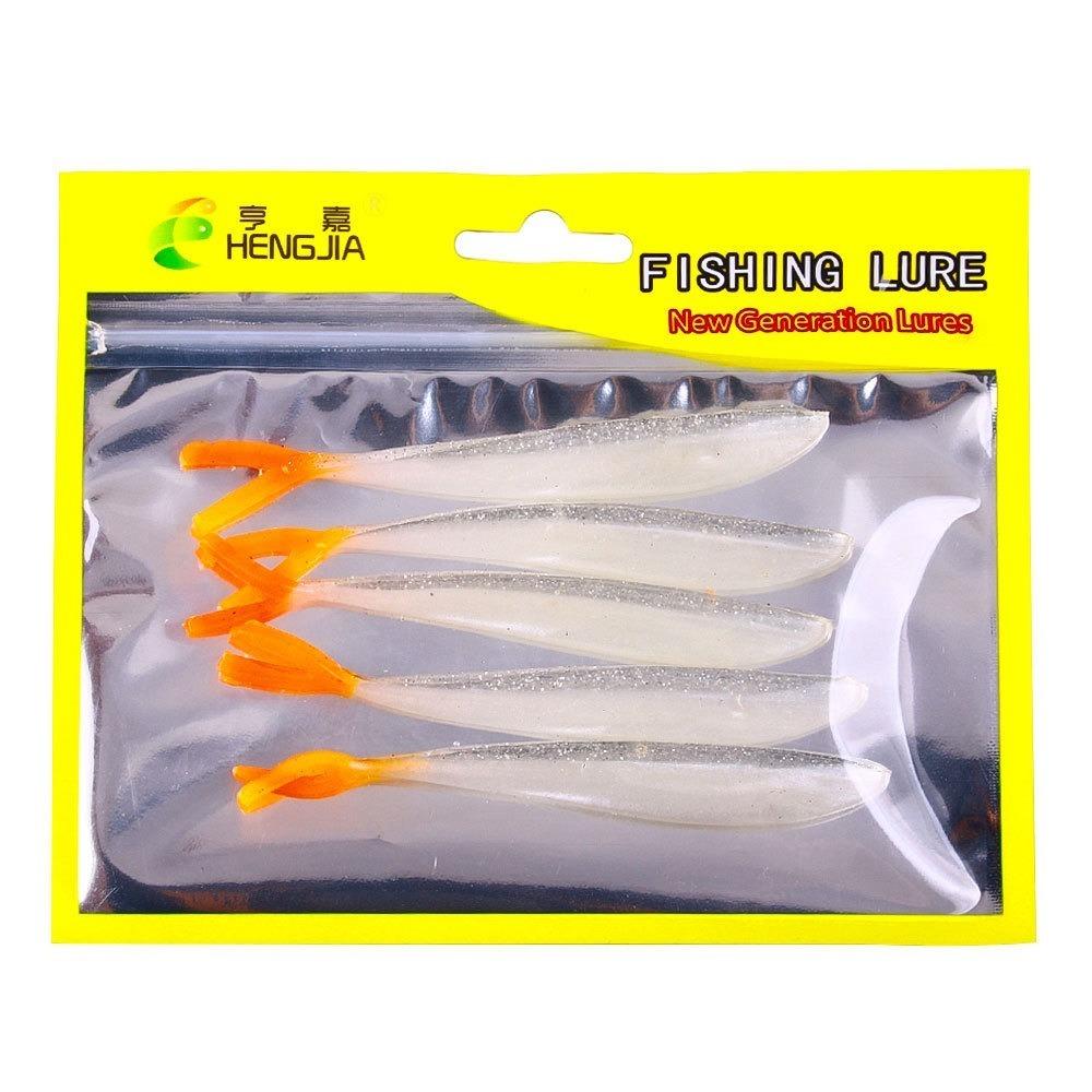 Fork-Tail Soft Silicone Fishing Lure Soft Silicone Bass Tackle Jigs Walleye Fishing