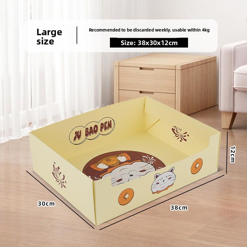 Outdoor Special Disposable Cat Litter Box Large Portable Thickened Foldable Household Cat Toilet Outdoor Artifact