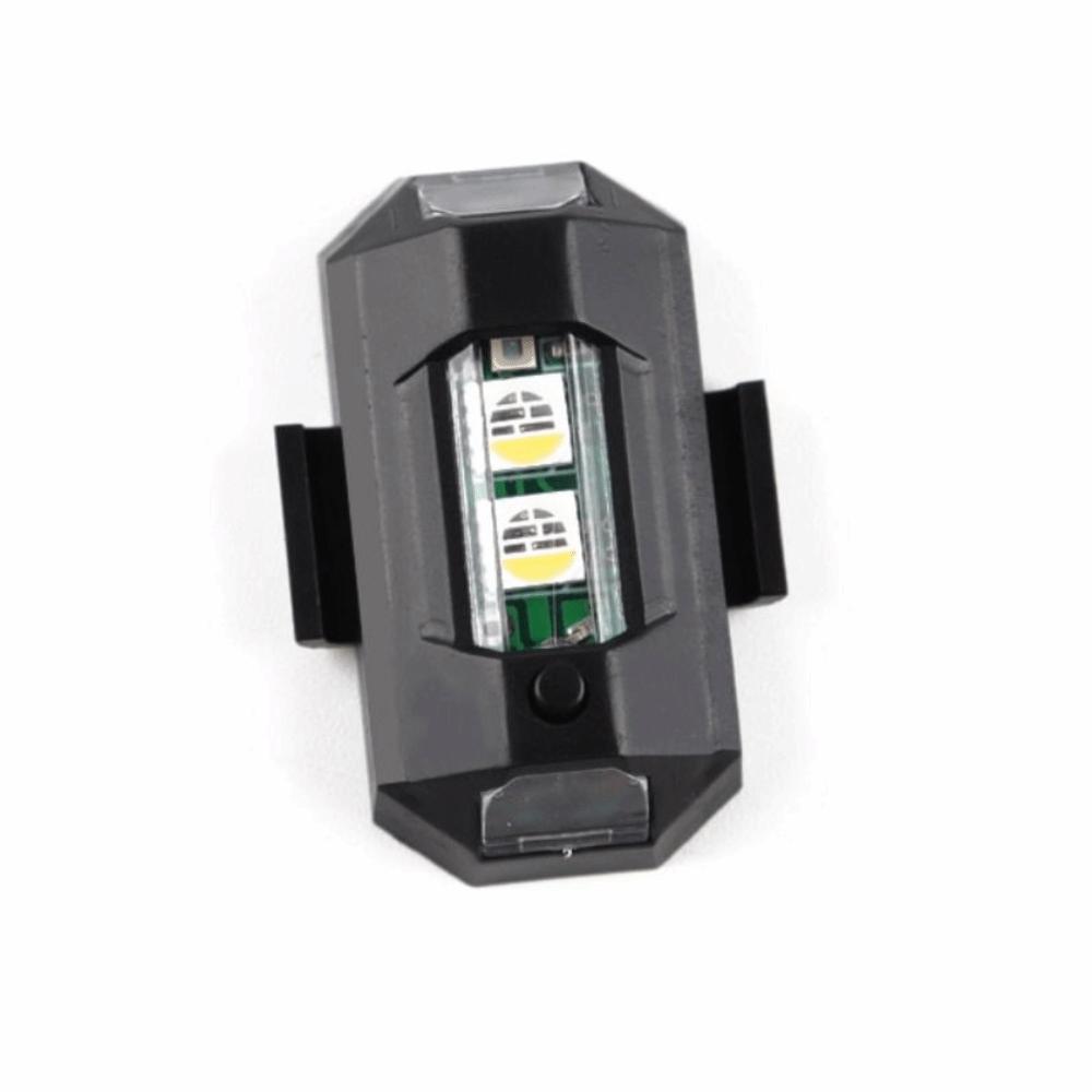 RGB Motorcycle Warning Light 7 Color Motorcycle Signal Light LED Strobe Light Model Aircraft