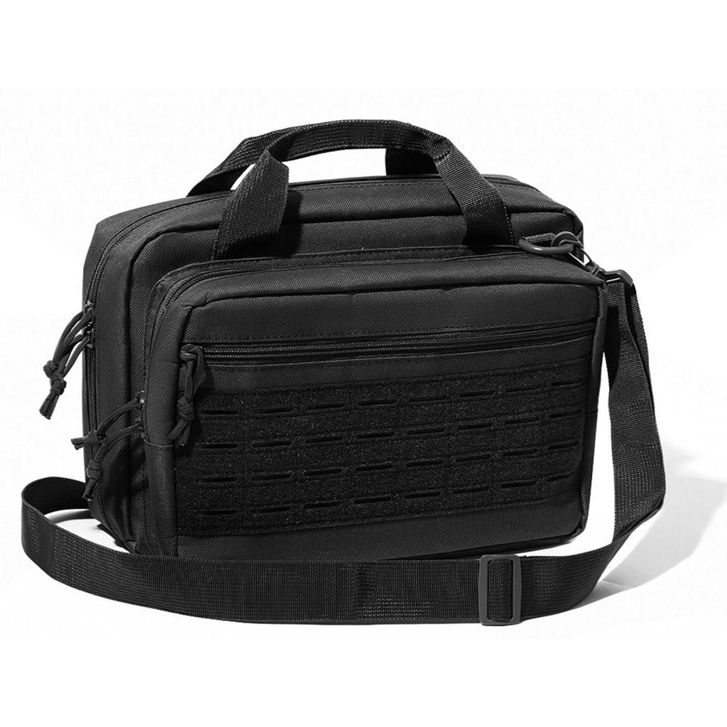 600D Oxford Cloth Tactical Gun Case Multiple Pockets Tactical Messenger Bag Tactical Handbag for Outdoor Hunting Shooting Range