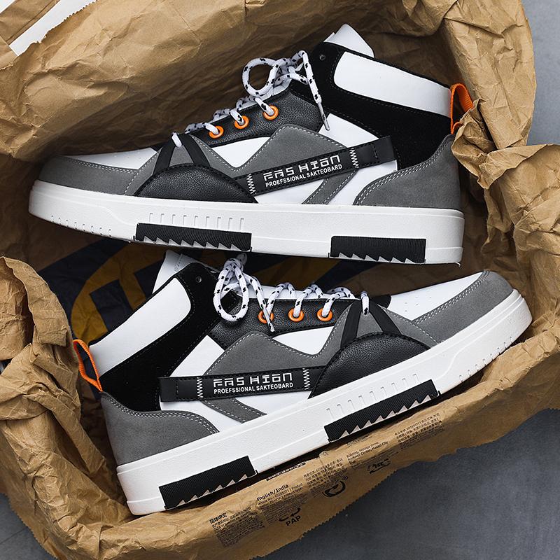 High top autumn new sports shoes casual board shoes platform tide shoes winter 39 чёрный
