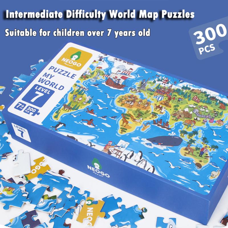 World Map Puzzles Games Children Toys Geography Jigsaw Globe Continents Humanities Kids Learning Education Map Toy Teaching Aids