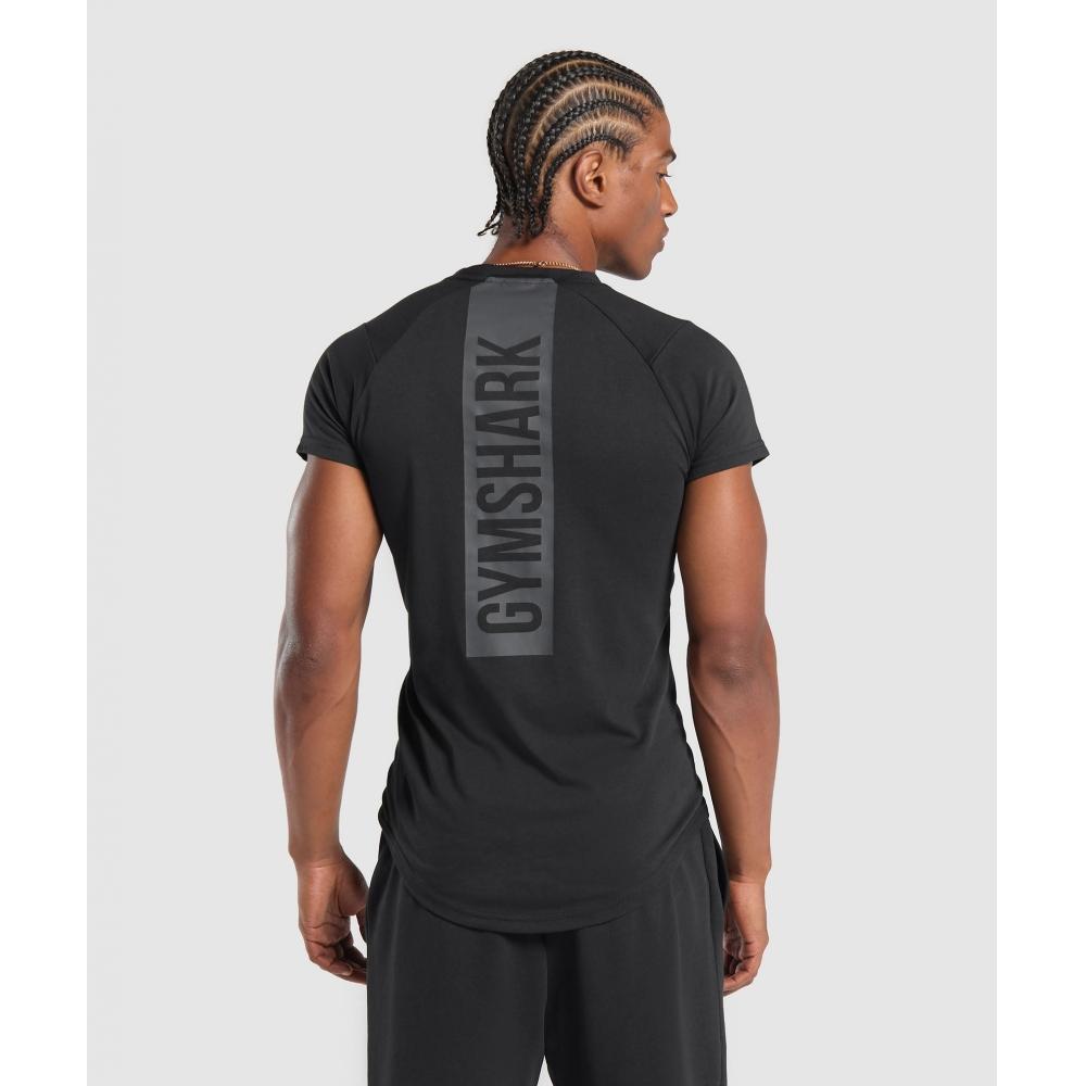 

Футболка Gymshark Bold черная A1b7e Bb2j XS