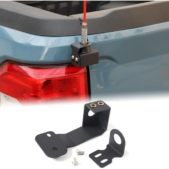 Aunginsy Car Tailgate Antenna Bracket Compatible with Ford Maverick 2022 2023 2024 2025 Pickup Left Side Tailgate Antenna Mount Holder Rear Trunk Black(Left)