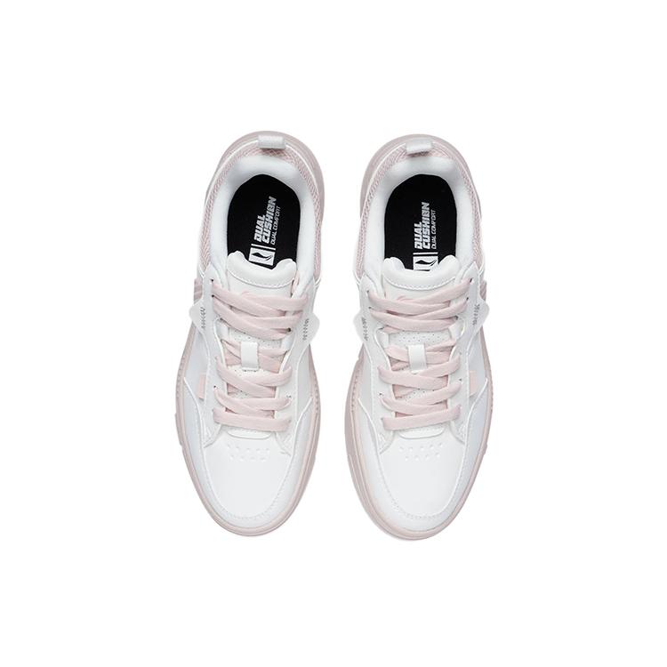 Li Ning ACE Slip Resistant Cushioning Abrasion Resistant Low Top Skateboard Shoes Women's Pink AGCR236-6