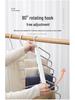 Stainless Steel Non-Slip Folding Pants Hanger & Drying Rack - Multifunctional, Non-Marking Storage Solution