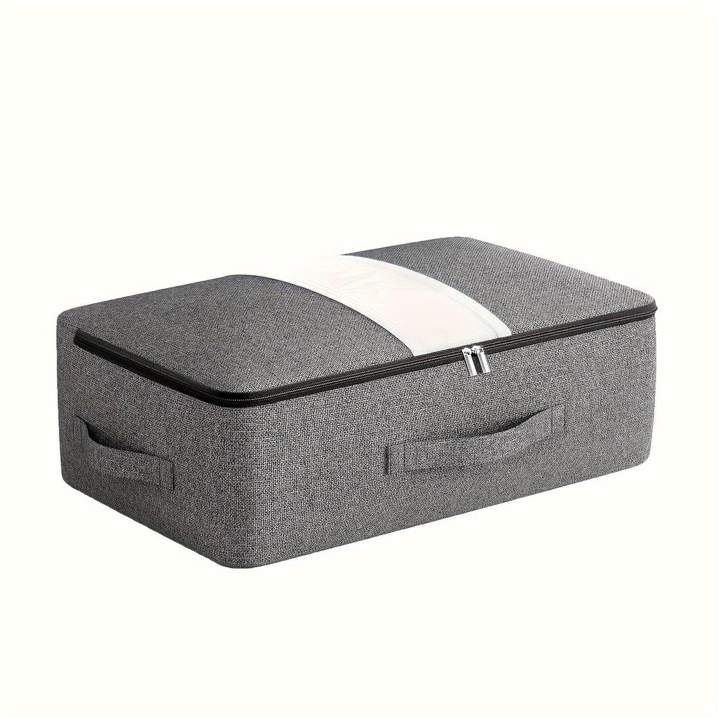 1 pz Borsa portaoggetti sotto il letto con finestra trasparente, con manico, grande capacità, per riporre vestiti, piumoni, coperte