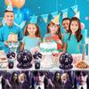 Wednesday Addams Birthday Party Tableware Include Tablecloth, Napkins, and Paper Cups