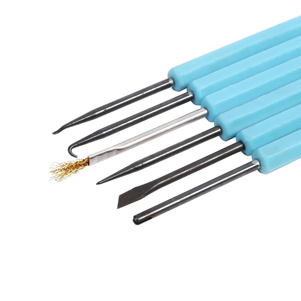 Soldering Tools, 6pcs Professional Soldering Accessories Broken Key Extractor with Double Sided Blue Solder Assist Disassembly Tools