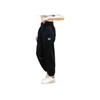 Li-Ning Solid Color Fleece Warm Loose Sports Pants Women bottoms Black AKLR760-3