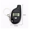 Mini Keychain Style Tire Gauge Digital Lcd Display Car Tire Air Pressure Tester Meter Auto Car Motorcycle Tire Safety Alarm