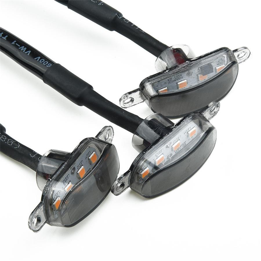 3Pcs LED Light Style Grille Trim For  Raptor For Chevrolet Silverado 1500 16-21